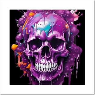 Purple Skull Posters and Art